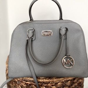 Michael Korea Grey Handbag Purse